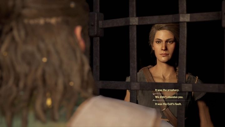 You wake up in a cell and you are visited by Deimos - AC Odyssey: Uprising, Public Opinion - Main Storyline - Assassins Creed Odyssey Guide