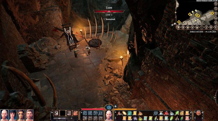 Liam - Baldurs Gate 3: Shattered Sanctum / Defiled Temple map - World Atlas - Baldurs Gate 3 Guide, Walkthrough