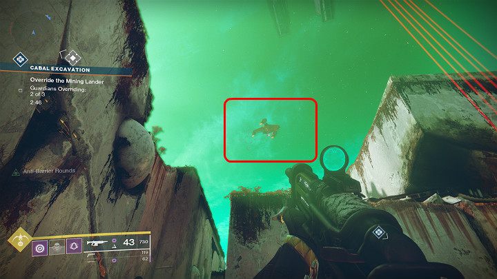 A smaller ship will spawn in quite a large distance from the event. However, after a while it will fly much closer and become a much easier target to destroy. - Destiny 2: Heroic Public Events - Markers and activities - Destiny 2 Game Guide