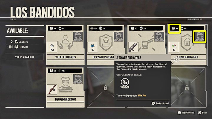 Each operation has two requirements - Far Cry 6: Los Bandidos Operations - Basics - Far Cry 6 Guide
