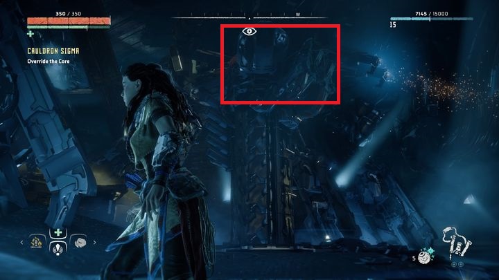 Around the force field there are four pylons that generates it - Horizon Zero Dawn: Cauldron SIGMA guide | Mothers Crown side quests - Cauldrons - Horizon Zero Dawn Guide, Walkthrough
