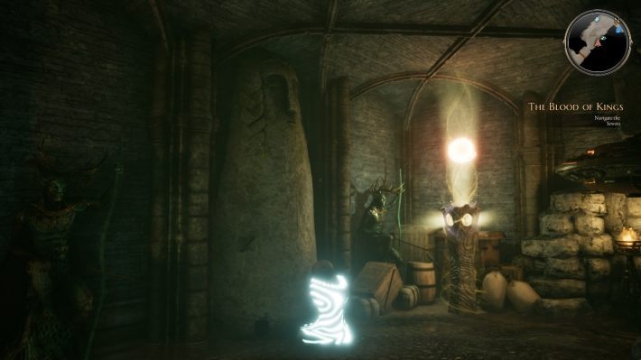 Place the following items in this exact order: an apple, two jars of honey, three bottles of whiskey and four bottles of water - Blood of Kings | The Bards Tale 4 Main Quest Walkthrough - Main Quests - The Bards Tale 4 Game Guide