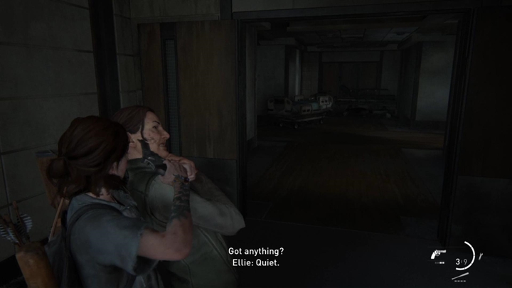 Exit through the window and turn right - The Last of Us 2: St. Marys Hospital, Seattle Day 2 Ellie walkthrough - Seattle Day 2 - Ellie - The Last of Us 2 Guide