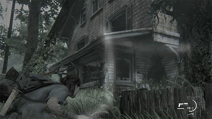 The most important mechanics associated with dogs is that they are able to sniff out Ellie and this will happen if you get too close to the animal - The Last of Us 2: Dogs guide - Basics - The Last of Us 2 Guide