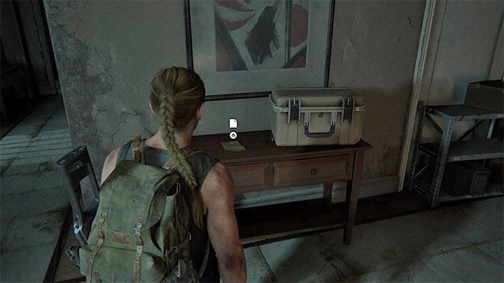 The letter is in the same large room where you found the coin described above - The Last of Us 2: The Forward Base - collectibles, artefacts, coins - Seattle Day 1 - Abby - The Last of Us 2 Guide