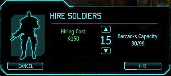 Casualties have to be replaced: 15 new recruits should be enough for this month. - Barracks - XCOM Base - XCOM: Enemy Unknown - Game Guide and Walkthrough
